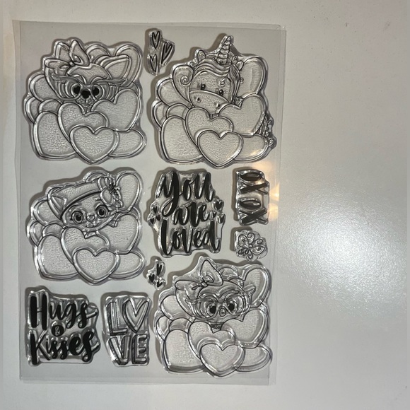 Brutus Monroe “lots of Love” Adorable Valentine’s type stamp set, Hard to find~ - Picture 2 of 2